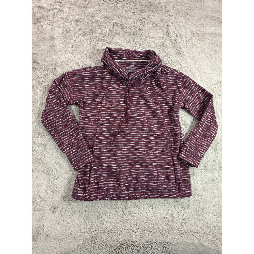 Talbots T by Talbots UPF 50+ Funnel Neck Long Sleeve Pullover Top Size M Winter